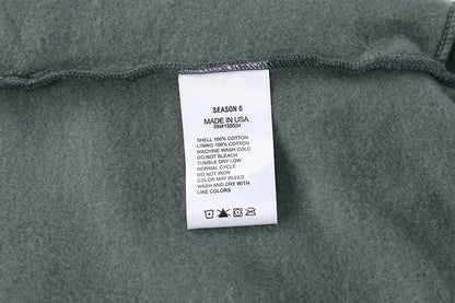 Best Quality Kanye West Hoodies Men Woman Chaopai Plush Shoulder Drop Lovers Loose Casual Solid Color Pullover Sweatshirts Street King Limited