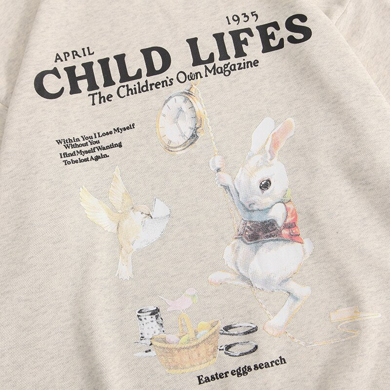 "Children Lies" Unisex Men Women Streetwear Graphic Sweatshirt Daulet Apparel