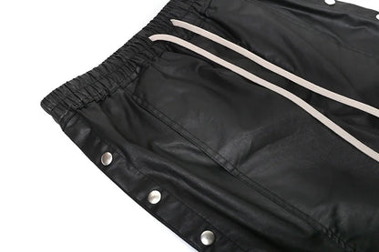 new men 2023 rick waxed workwear breasted rivet sides cargo comfortable cotton parkour sweat casual pants sweatpants tag 721 sporty tapered joggers