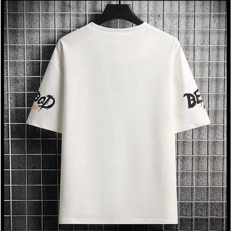 2022 Summer Men's T Shirts Harajuku Fashion Japan Print Short Sleeve Tops Tee Men Casual Men Clothing Streetwear Trend T Shirts Street King Limited