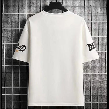 2022 Summer Men's T Shirts Harajuku Fashion Japan Print Short Sleeve Tops Tee Men Casual Men Clothing Streetwear Trend T Shirts Street King Limited