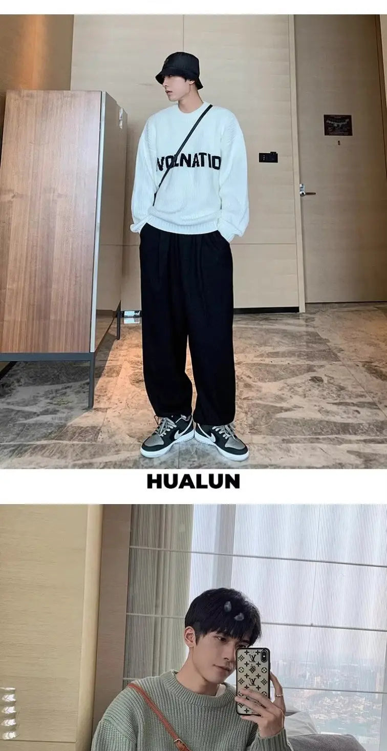 Korean Basic Ins Solid Color Stand-up Collar Vest for Men Autumn and Winter Thickened Versatile Y2K Warm Sleeveless Jacket Street King Limited