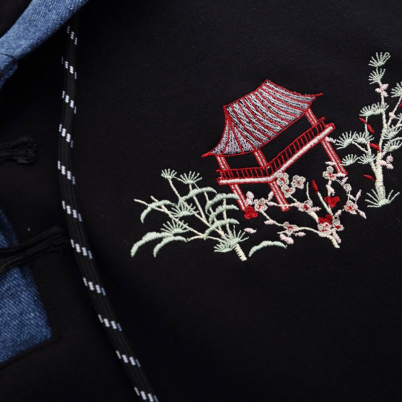 "Crane Bridge" Unisex Men Women Streetwear Graphic Hoodie Daulet Apparel