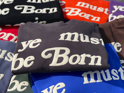 24ss 12 Colors CPFM KANYE WEST “ye must be born again” Letter Print High-Street Basic Hoodies Cotton Casual Hoodies For Men Street King Limited
