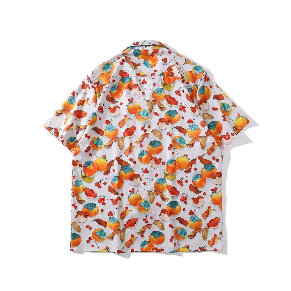 Dark Icon Full Printed Men's Shirt Short Sleeve 2022 Summer Thin Material Polo Shirt Street King Limited