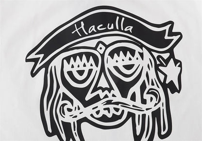 HACULLA T Shirts Men Woman Spring Summer White 1:1 Good Quality O-Neck Casual Vintage Top Tees Street King Limited