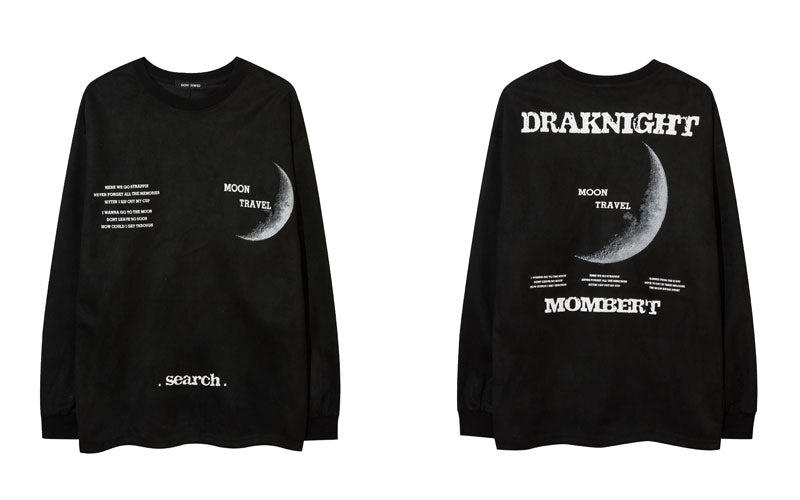 "Moon Travel" Unisex Men Women Streetwear Graphic Sweatshirt Daulet Apparel