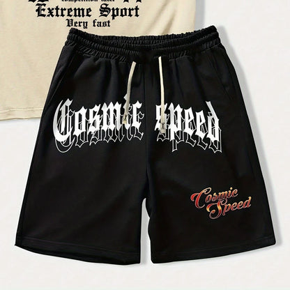 casual summer outfit set car graphic t shirts print shotr pants harajuku tracksuit streetwear purple sweatpants y2k men clothing unique joggers style 3880