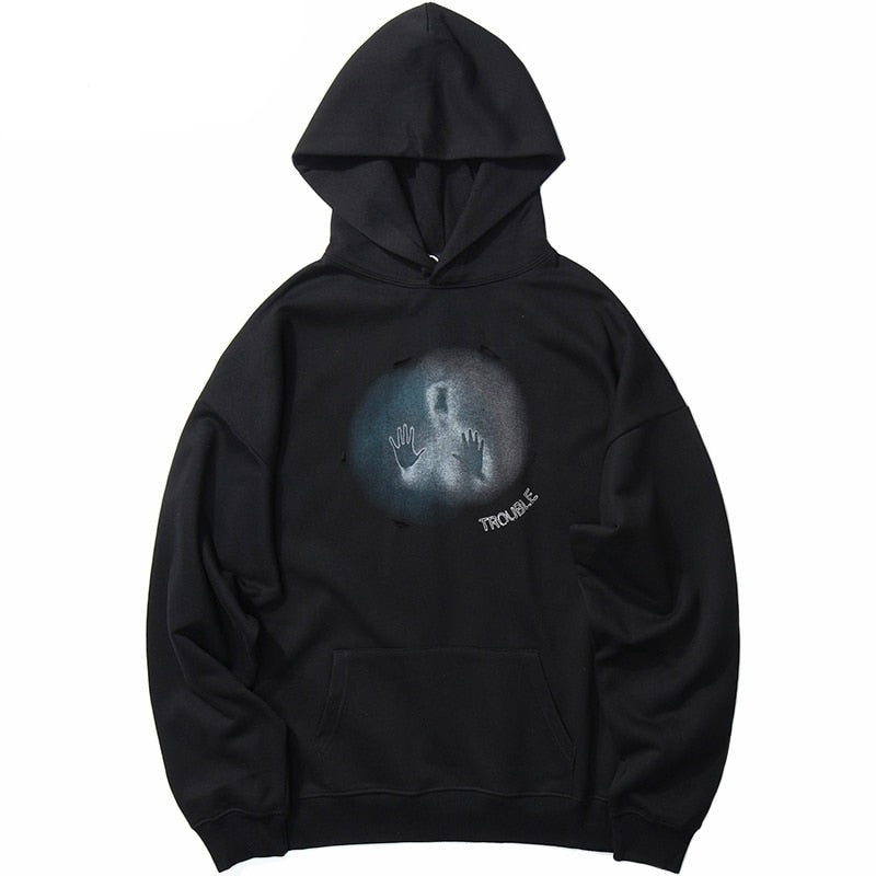 "Caught In The Mist" Unisex Men Women Streetwear Graphic Hoodie Daulet Apparel