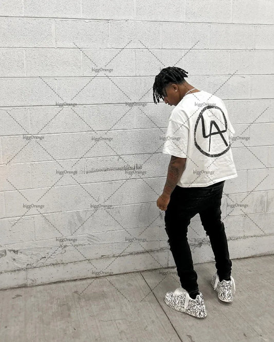 2024 Summer American Fashion Brand Street T-shirt Letter Printing Oversized Short-sleeved Men Y2K Fashion Loose Casual Clothing Street King Limited