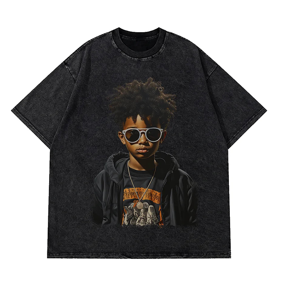 Cool Men Cotton T Shirt Short Sleeve Street King Limited