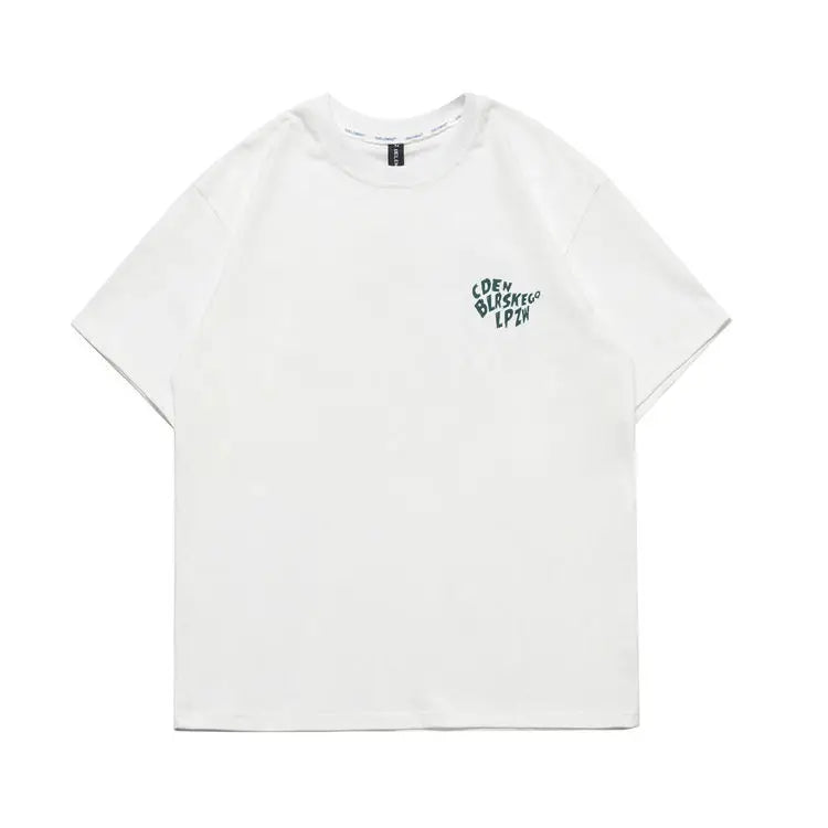 American trendy brand printed T-shirt for men summer new pure cotton couple T-shirt short-sleeved women's loose casual y2k tops Street King Limited