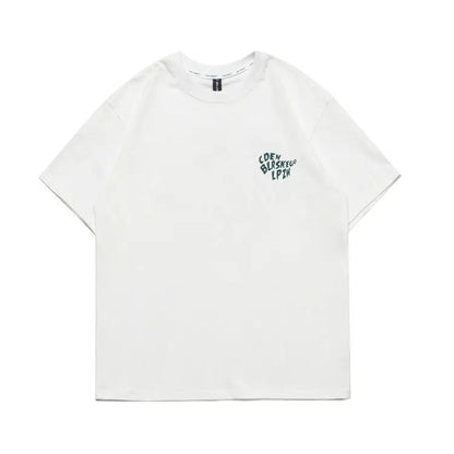 American trendy brand printed T-shirt for men summer new pure cotton couple T-shirt short-sleeved women's loose casual y2k tops Street King Limited