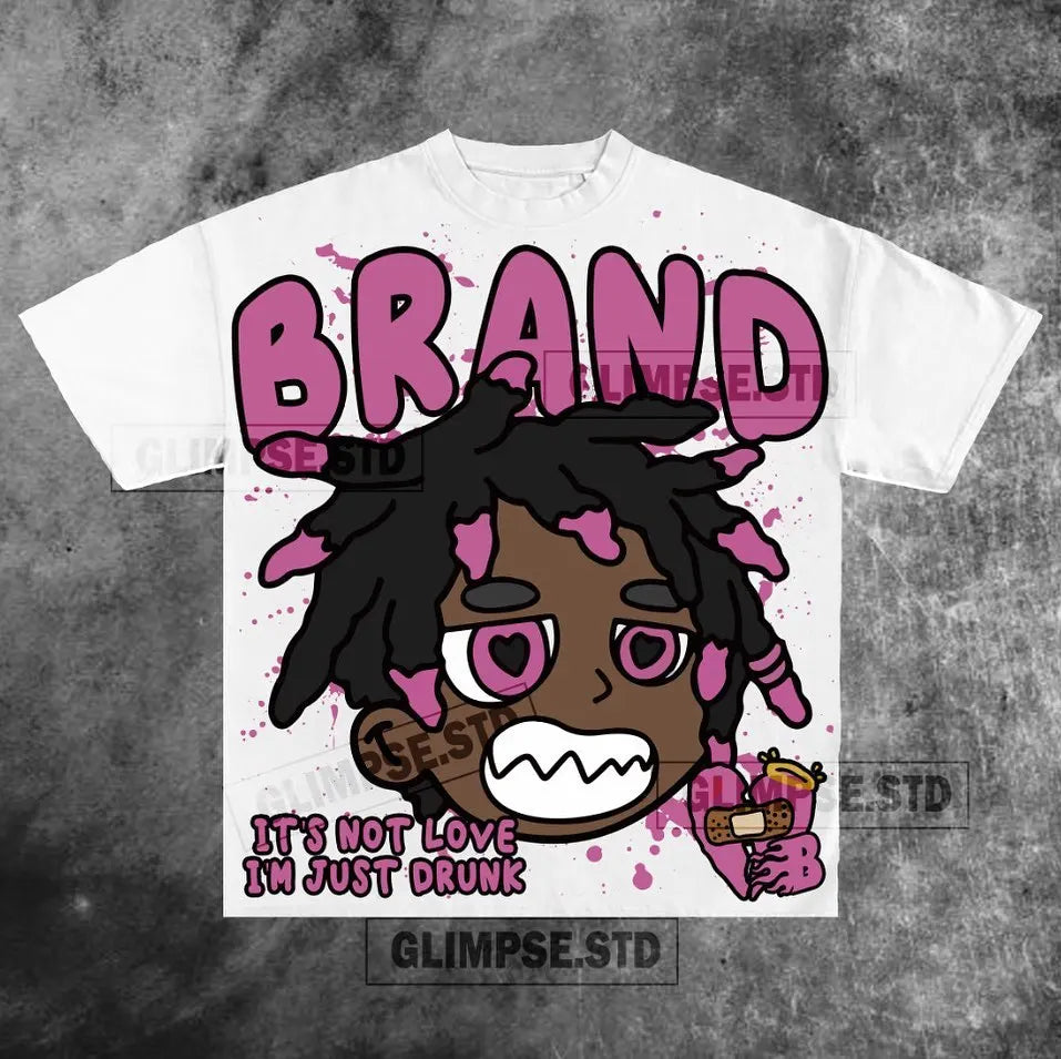 American 777 graphic t shirts print oversized gothic Smart Casual Harajuku streetwear graphic y2k tops goth men clothes Street King Limited
