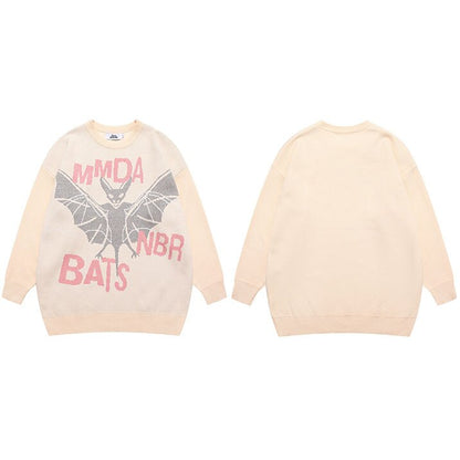 "Man Bat" Unisex Men Women Streetwear Graphic Sweater Daulet Apparel