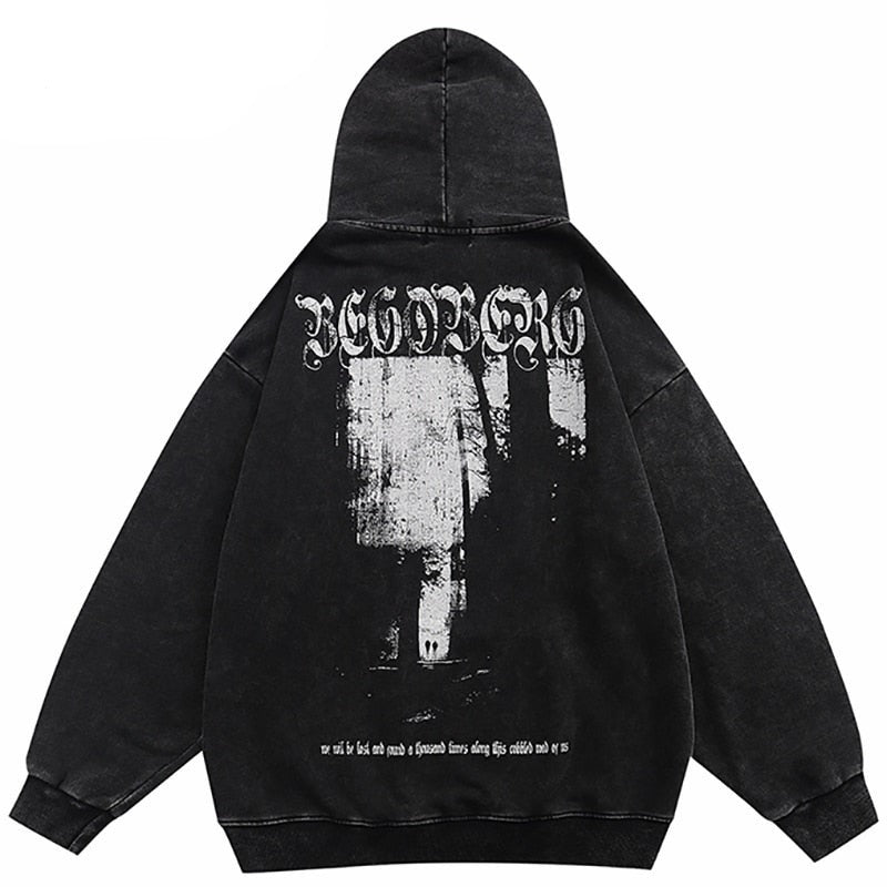 "City Streets" Unisex Men Women Streetwear Graphic Hoodie Daulet Apparel
