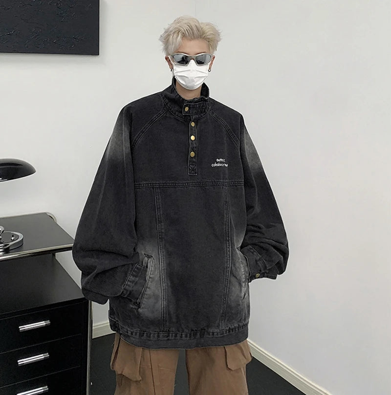 Harajuku Y2K Black Pullover Hoodie Vintage Punk Men Casual Hoodie American Gothic Fashion Couple Oversized Casual sweatshirt Street King Limited
