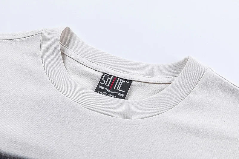 SAINT Short Sleeve Top Tees Men Woman Best Quality Space Exploration Cartoon Photo O-Neck Versatile T Shirt Street King Limited