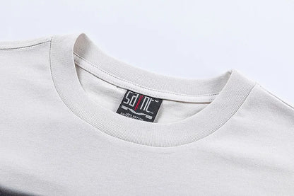 SAINT Short Sleeve Top Tees Men Woman Best Quality Space Exploration Cartoon Photo O-Neck Versatile T Shirt Street King Limited
