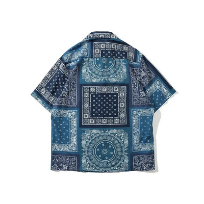 Dark Icon Bandana Full Printed Hawaiian Shirt 2020 Summer Vintage Shirts Men Street Shirts for Men Street King Limited
