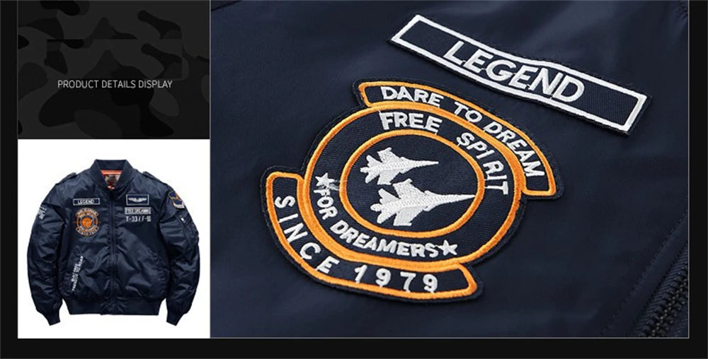 2023 hot bomber jacket mens air force ma 1 military baseball jacket plus size coat thick cargo jacket men clothing unique cargo style 5546