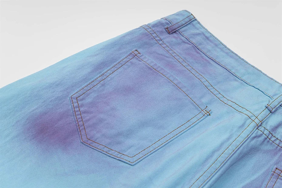 mens fashion baggy jeans dirty tie dye loose straight denim pants harajuku streetwear hip hop jeans trousers man unique jeans style 1211