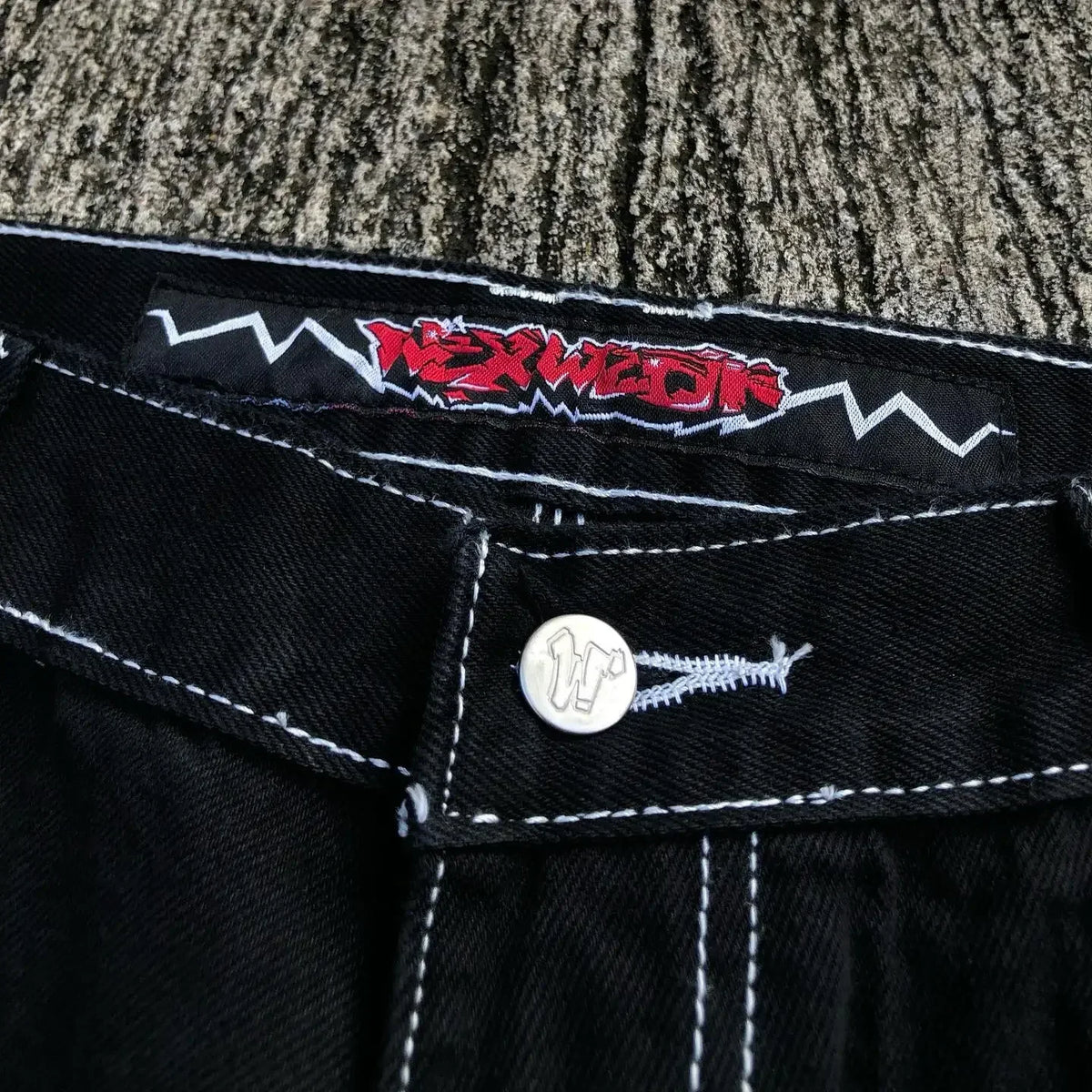 Harajuku Y2k Wexwear Embroidery Skateboarding Jeans Denim Men Letter Graphic Streetwear Shorts 2024 Baggy Gym Basketball Shorts Street King Limited