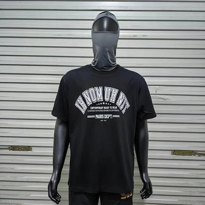 Black White IH NOM UH NIT Short Sleeve Tops Tee Men Woman Best Quality Simplicity Cotton Loose Versatile T Shirts Street King Limited