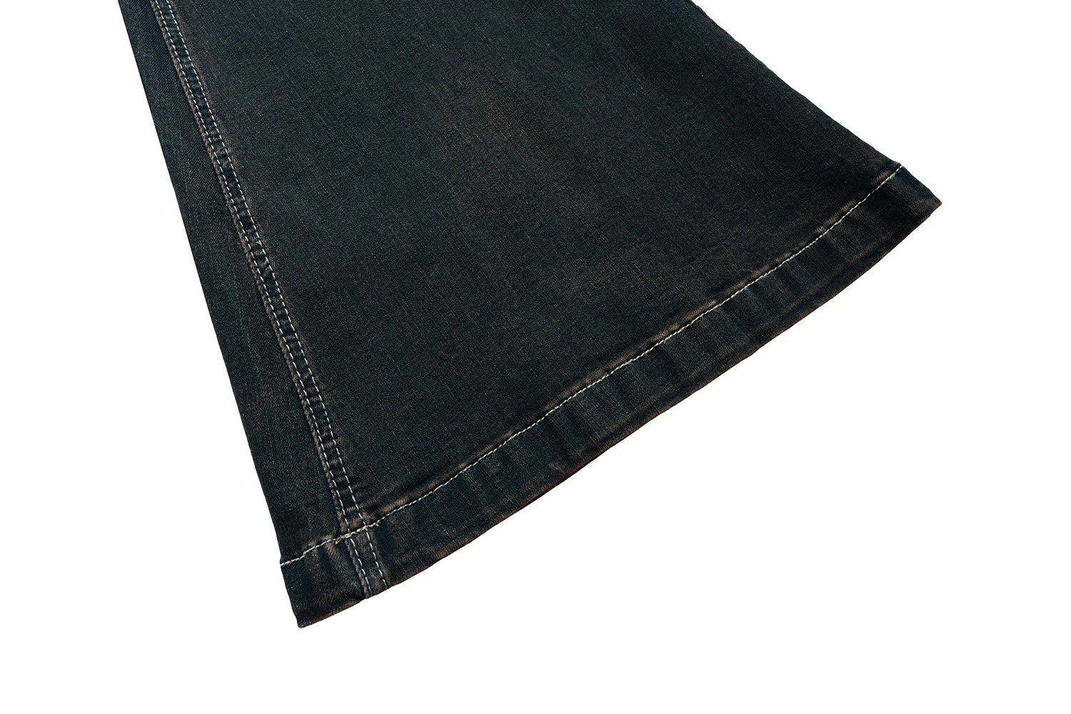 RO Ribbons Contrast Color Washed Micro Flared Jeans for Men Straight Casual Baggy Denim Trousers Ropa Hombre Loose Cargo Pants Street King Limited