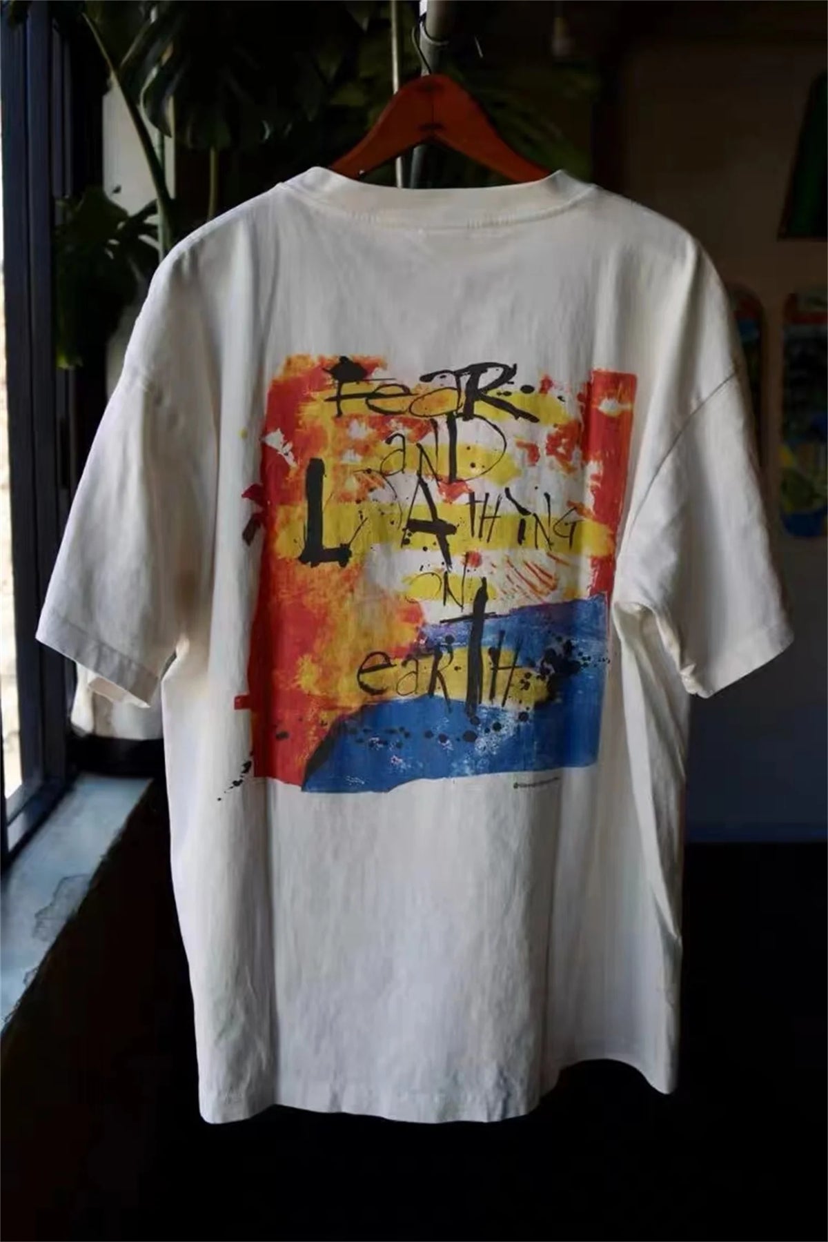 2024 Vintage 90s Joker Graffiti Print High Street Retro Casual Loose Cotton Quality T-shirt Tops Fpr Men Street King Limited