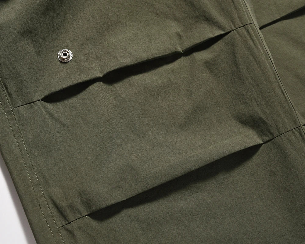 y2k high street multi pockets pleated drawstring cargo pants for men straight pantalones hombre baggy trousers oversized unique cargo style 776