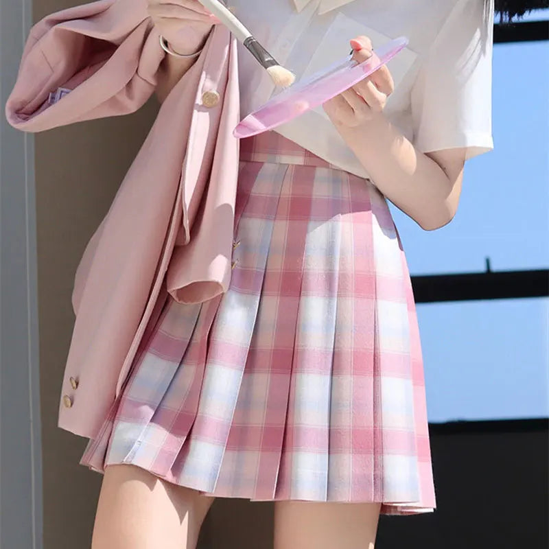 Jk Uniforms Gyaru School Uniform for Girl Student Pleated Skirt Uniform Set Women Short Sleeve Bow Tie Seifuku Japanese Style Street King Limited