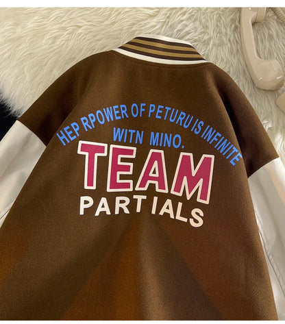 bomber jacket men women high quality suede fabric ins hip hop streetwear varsity jackets new brand baseball coat unique default style 5109
