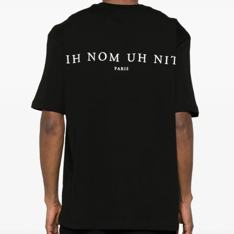 2024ss New IH NOM UH NIT T-shirt Masked Gold Necklace Printing Men Woman Good Quality Chaopai Top Tees Street King Limited