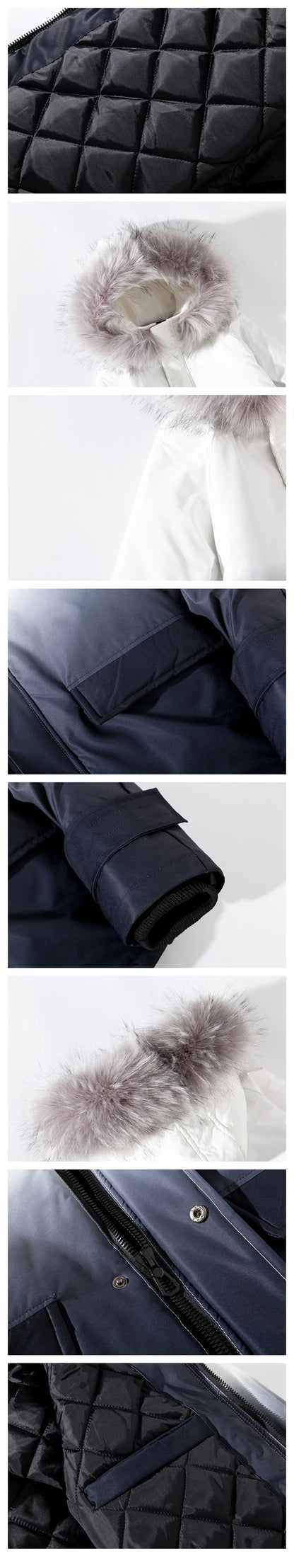 rainbowtouches winter warm gradient parkas men women streetwear thick jackets coat fashion harajuku hoody fur collar coats unique default style 4389