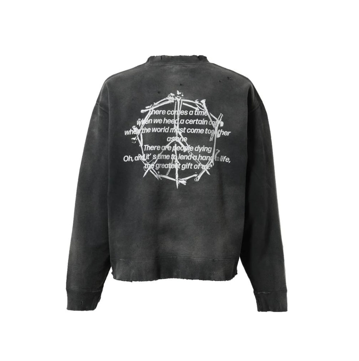 Vintage FW24 Devil print pattern High-Street Cotton Quality round neck pullover long sleeved sweatshirt Street King Limited