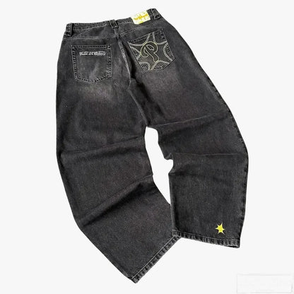 harajuku new protect jeans streetwear independent store drop shipping cargo sweatpants y2k women pants embroidery baggy jeans relaxed fit joggers