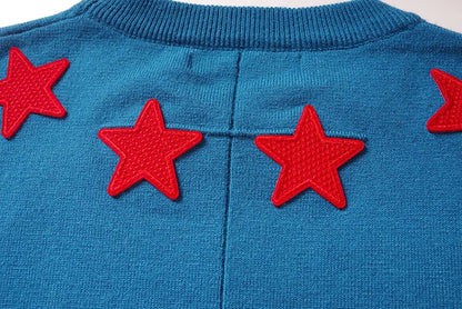 New High 2022 Men Luxury Winter gentleman Embroidered stars Knit Casual Sweaters pullover Asian Size High Street Drake #R77 Street King Limited