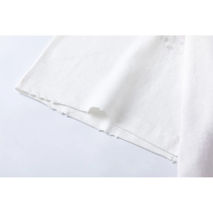 2024ss Saint Louis T-shirts Men Woman Good Quality Cotton Loose Wash White Nightmare Debris Printing Top Tees Street King Limited