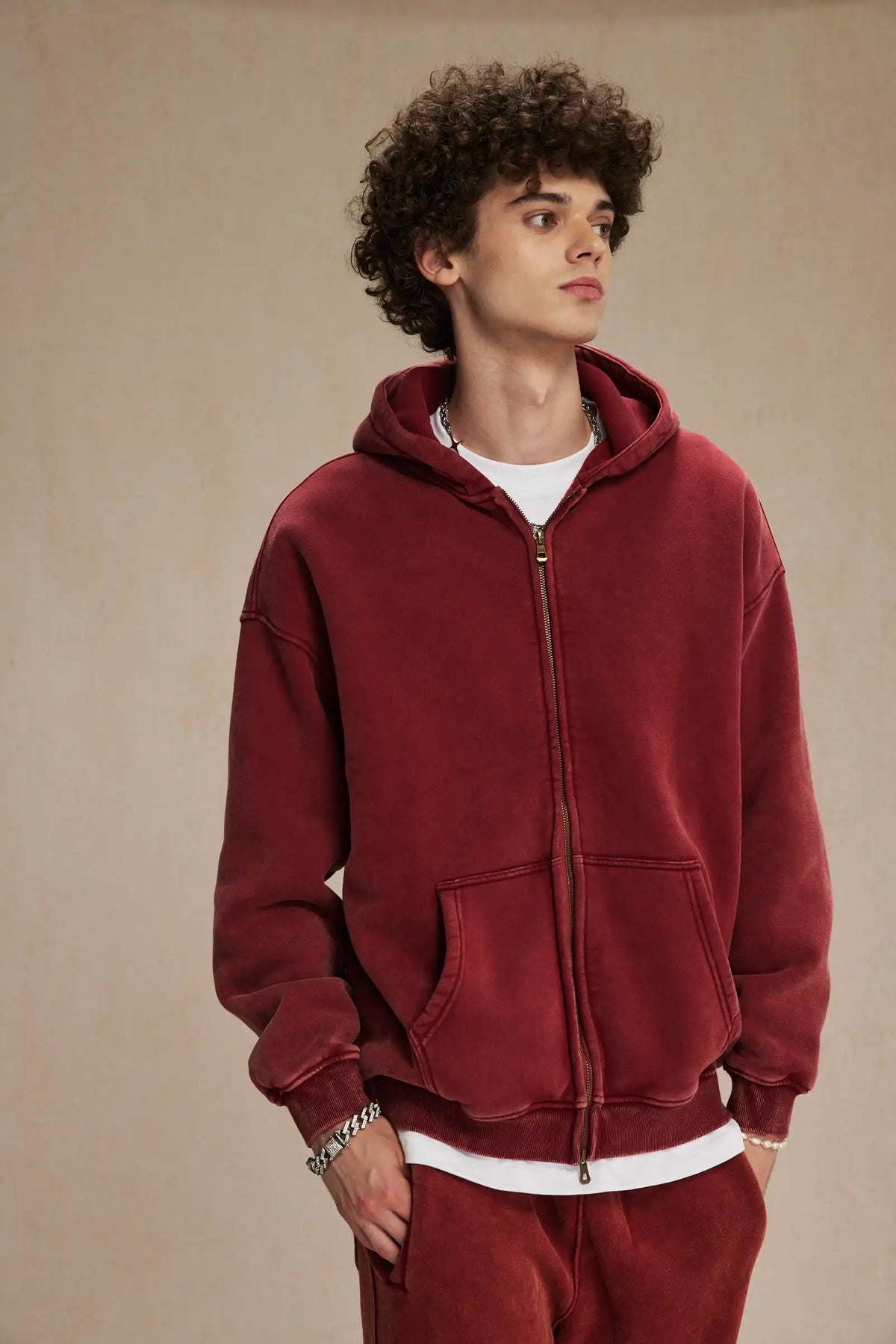Batik fleece zippered hoodie Street King Limited