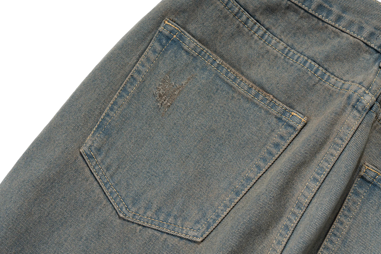 Grey Green Damaged Micro Flared Jeans Mens Straight Streetwear Y2k Ropa Hombre Baggy Denim Trousers Oversized Casual Cargo Pants Street King Limited