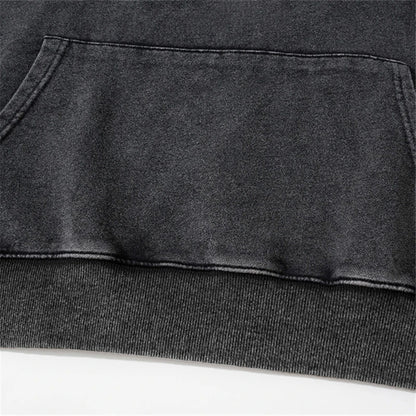Rainbowtouches Washed Hoodies Men Fashional  High Street Hand Print Vintage Hip Hop Men's Hoodie Street Unisex Superior Quality Street King Limited