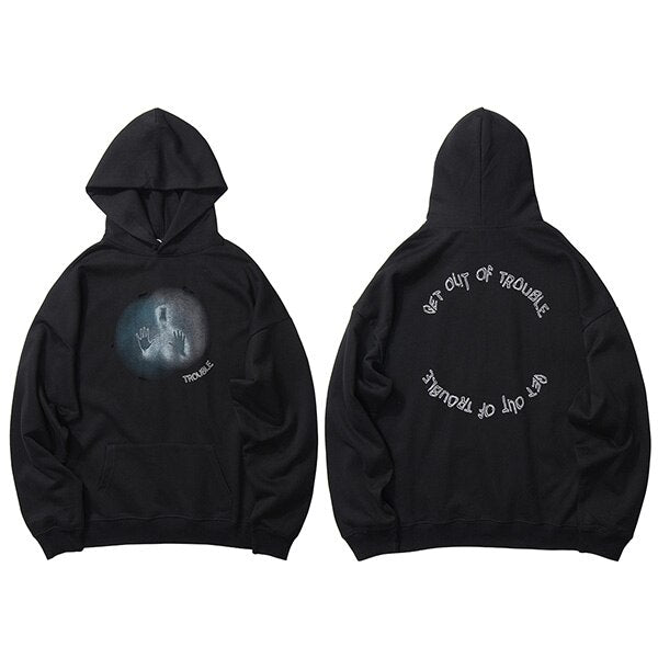 "Caught In The Mist" Unisex Men Women Streetwear Graphic Hoodie Daulet Apparel