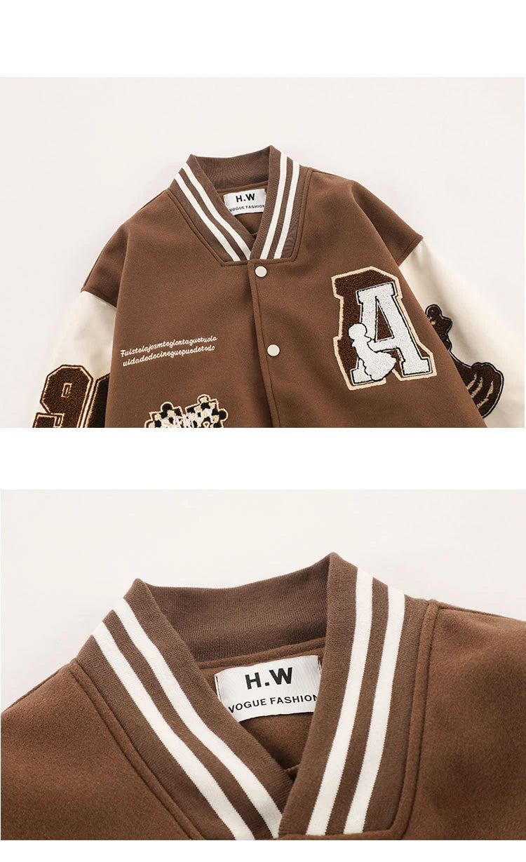 hip hop baseball jacket men streetwear letter embroidery varsity jacket men oversized fashion coat outwear unisex clothing unique default style 959