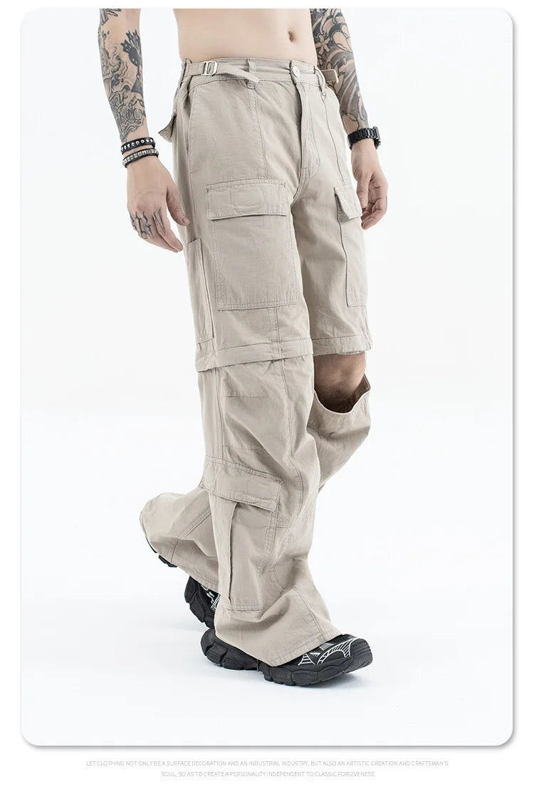 2024 autumn and winter new cargo pants unique cargo style 4736