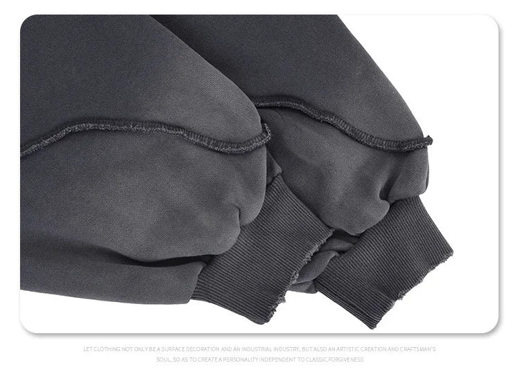 Stitching deconstructed gradient dyed heavy hoodie Street King Limited