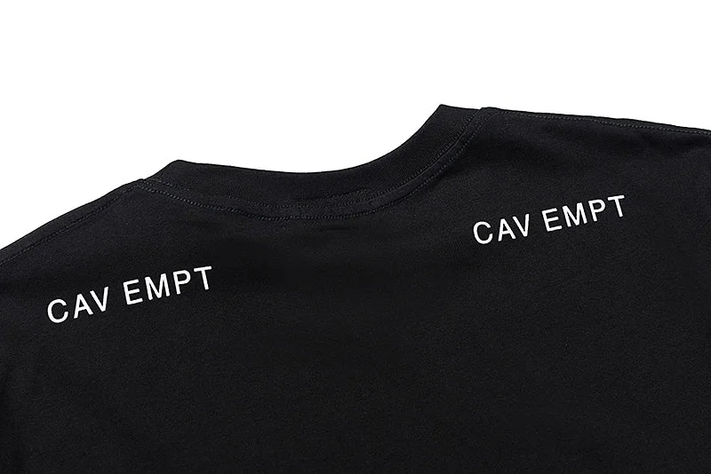 High Quality CAVEMPT Tops Tee Phantom Letter Printing Classic All-match Men Woman Loose O-Neck Summer C.E T Shirt Street King Limited