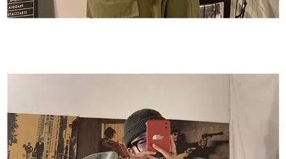 Fake two-piece coat men's ins, trendy Japanese functional workwear hooded jacket, autumn European and American retro trend tops Street King Limited