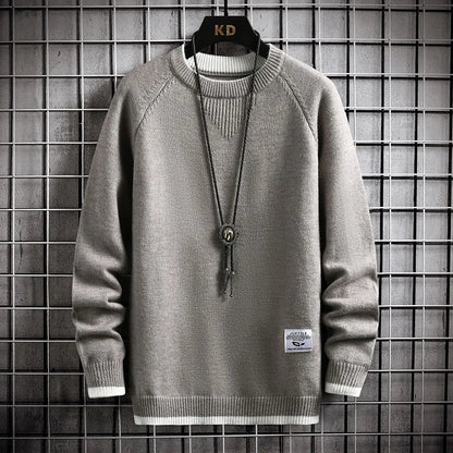 Brand Clothing Men Winter High Quality Knitted Sweaters/Male Slim Fit Solid Color Round Neck Pullover Man Casual Sweaters 3XL Street King Limited