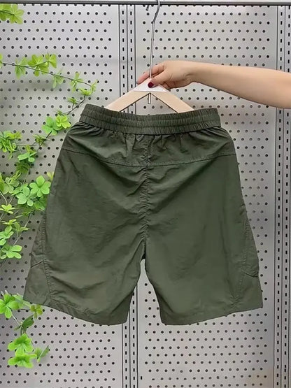 Cargo Shorts Men's Summer Thin Loose Multi-pockets Fifth Pants Quick Dry Shorts Male 2024 Summer Men Bermuda Shorts Korean fashi Street King Limited